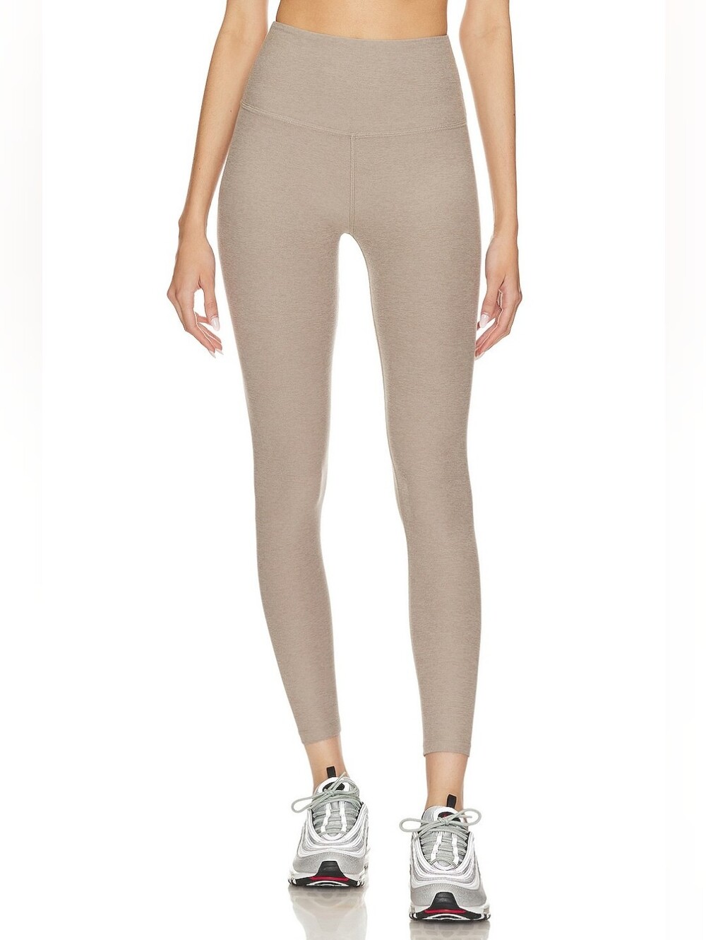 Beyond Yoga Girls' High-Waist Taupe Leggings